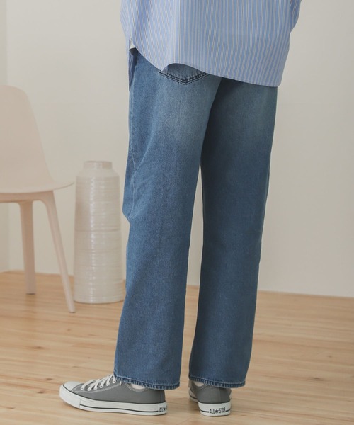 SENSE OF PLACE by URBAN RESEARCH(センスオブプレイスバイアーバンリサーチ)の「『セットアップ対応』デニムストレートパンツ(デニムパンツ・メンズ・インディゴブルー/ブラック/アイボリー・MEDIUM/LARGE)」の3枚目の写真