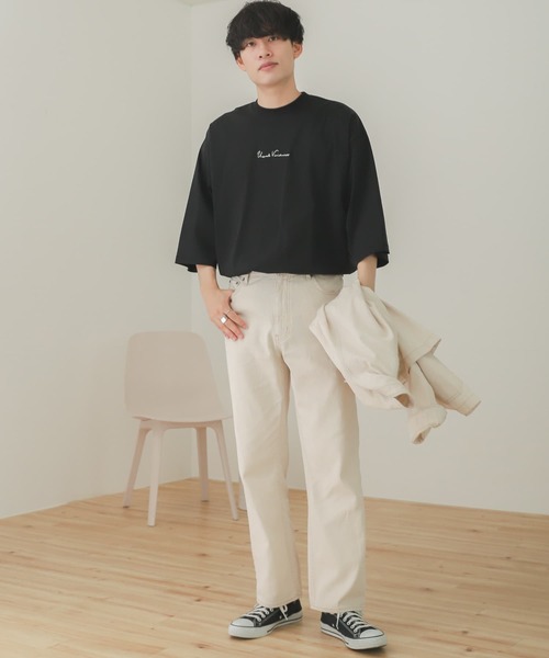 SENSE OF PLACE by URBAN RESEARCH(センスオブプレイスバイアーバンリサーチ)の「『セットアップ対応』デニムストレートパンツ(デニムパンツ・メンズ・インディゴブルー/ブラック/アイボリー・MEDIUM/LARGE)」の5枚目の写真