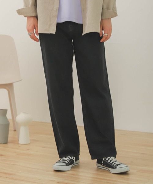 SENSE OF PLACE by URBAN RESEARCH(センスオブプレイスバイアーバンリサーチ)の「『セットアップ対応』デニムストレートパンツ(デニムパンツ・メンズ・インディゴブルー/ブラック/アイボリー・MEDIUM/LARGE)」の11枚目の写真