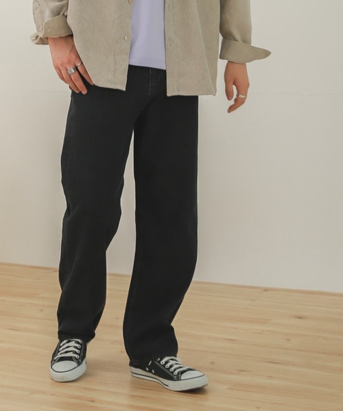 SENSE OF PLACE by URBAN RESEARCH(センスオブプレイスバイアーバンリサーチ)の「『セットアップ対応』デニムストレートパンツ(デニムパンツ・メンズ・インディゴブルー/ブラック/アイボリー・MEDIUM/LARGE)」の12枚目の写真