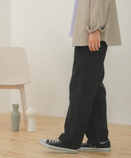 SENSE OF PLACE by URBAN RESEARCH(センスオブプレイスバイアーバンリサーチ)の「『セットアップ対応』デニムストレートパンツ(デニムパンツ・メンズ・インディゴブルー/ブラック/アイボリー・MEDIUM/LARGE)」の10枚目の写真