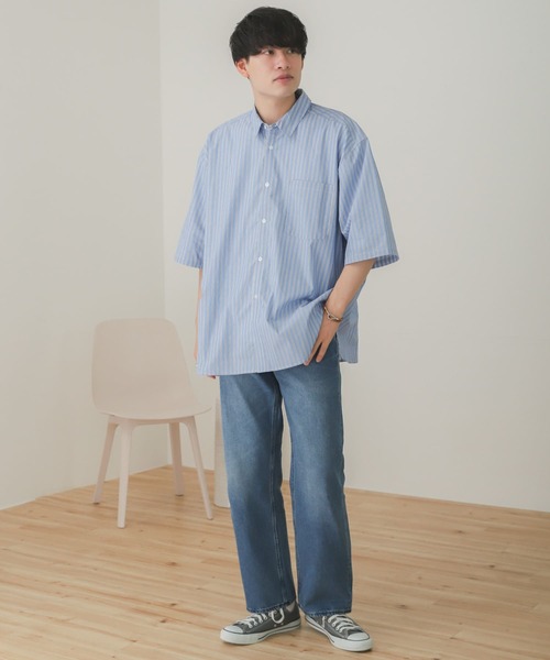 SENSE OF PLACE by URBAN RESEARCH(センスオブプレイスバイアーバンリサーチ)の「『セットアップ対応』デニムストレートパンツ(デニムパンツ・メンズ・インディゴブルー/ブラック/アイボリー・MEDIUM/LARGE)」の18枚目の写真