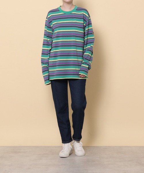 KEITA MARUYAMA（ケイタマルヤマ）の「【KEITA MARUYAMA】マルチボーダーロンT（Tシャツ/カットソー・レディース・オレンジ/グリーン/レッド・FREE）」の4枚目の写真