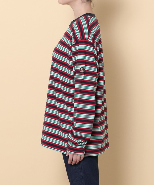 KEITA MARUYAMA（ケイタマルヤマ）の「【KEITA MARUYAMA】マルチボーダーロンT（Tシャツ/カットソー・レディース・オレンジ/グリーン/レッド・FREE）」の11枚目の写真