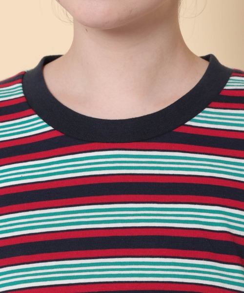 KEITA MARUYAMA（ケイタマルヤマ）の「【KEITA MARUYAMA】マルチボーダーロンT（Tシャツ/カットソー・レディース・オレンジ/グリーン/レッド・FREE）」の13枚目の写真