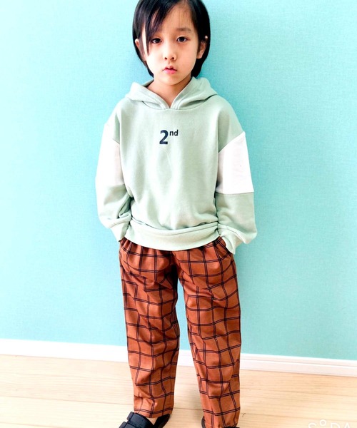 THE CASUAL（カジュアル）の「ダンボール シェフ パンツ ボトム キッズ（スウェットパンツ・キッズ・ブラウン系その他/ブラウン/ベージュ系その他/ブラック/ネイビー系/ベージュ系その他2/グレー系その他/杢グレー/ホワイト系その他/ベージュ・130cm/100cm/120cm/140cm/160cm/110cm/150cm）」の6枚目の写真