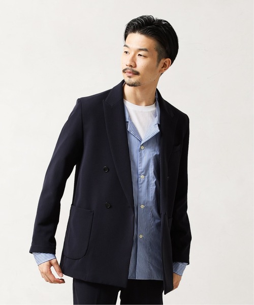 417 EDIFICE（フォーワンセブンエディフィス）の「【ジャケット+パンツの2点セット】4wayダブルクロス ダブルジャケットセットアップ（セットアップ・メンズ・ブラック/ブラウン/ベージュ/ネイビー・SMALL/MEDIUM/LARGE/X-LARGE/XX-LARGE）」の11枚目の写真