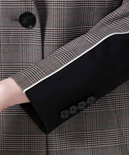 LOVELESS（ラブレス）の「グレンチェックコンビ チェスターコート