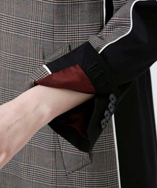 LOVELESS（ラブレス）の「グレンチェックコンビ チェスターコート