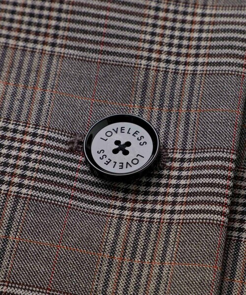 LOVELESS（ラブレス）の「グレンチェックコンビ チェスターコート