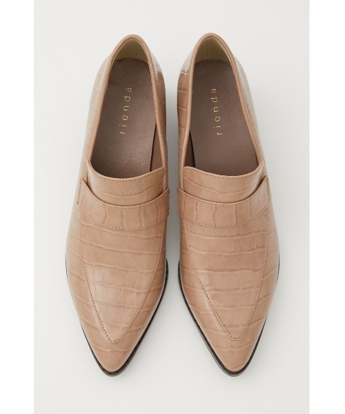 rienda（リエンダ）の「ポインテッドトゥチェーン付きローファー（ローファー・レディース・レッド/ブラック/ベージュ・LARGE/SMALL/MEDIUM）」の11枚目の写真