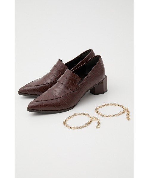 rienda（リエンダ）の「ポインテッドトゥチェーン付きローファー（ローファー・レディース・レッド/ブラック/ベージュ・LARGE/SMALL/MEDIUM）」の21枚目の写真