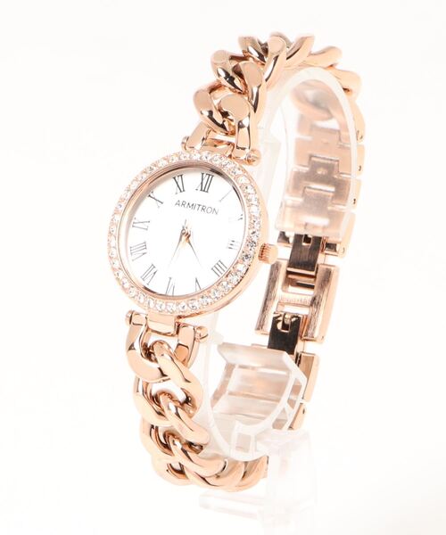 ARMITRON NEWYORK（アーミトロンニューヨーク）の「ARMITRON レディースドレスウォッチ（アナログ腕時計・レディース・ピンクゴールド/シルバー/ゴールド・FREE）」の10枚目の写真