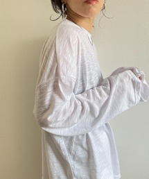 wee9s | loose fit slab tee / オーバーサイズルーズフィットスラブティーシャツ(Tシャツ/カットソー)