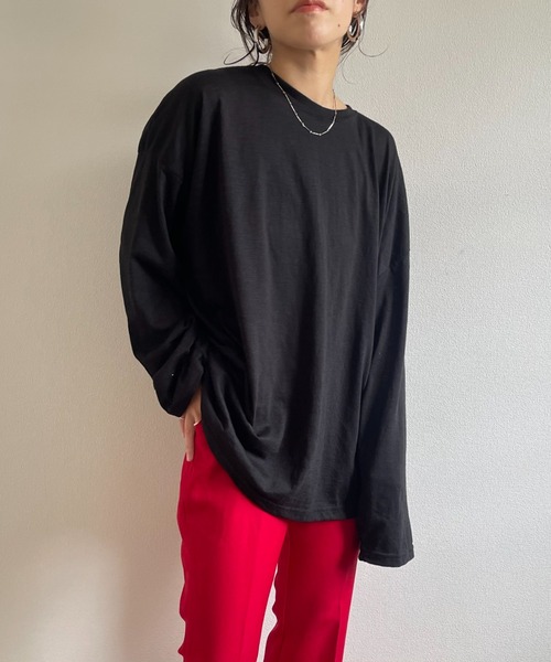 Tシャツ・カットソー LOOSE FIT T-SHIRT loose fit slab tee / オーバーサイズルーズフィットスラブ