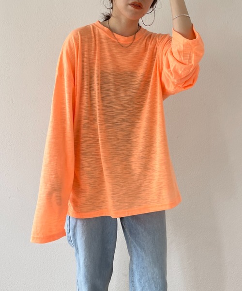 loose fit slab tee / オーバーサイズルーズフィットスラブ