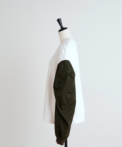 BEARDSLEY（ビアズリー）の「ブルゾンのお袖が切り替えになった《VVTIAN》カットソー（Tシャツ/カットソー・レディース・ホワイト・M）」の9枚目の写真