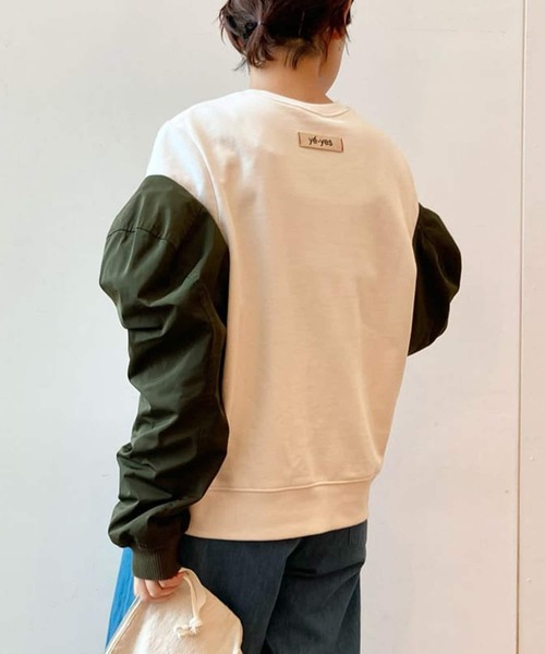 BEARDSLEY（ビアズリー）の「ブルゾンのお袖が切り替えになった《VVTIAN》カットソー（Tシャツ/カットソー・レディース・ホワイト・M）」の15枚目の写真