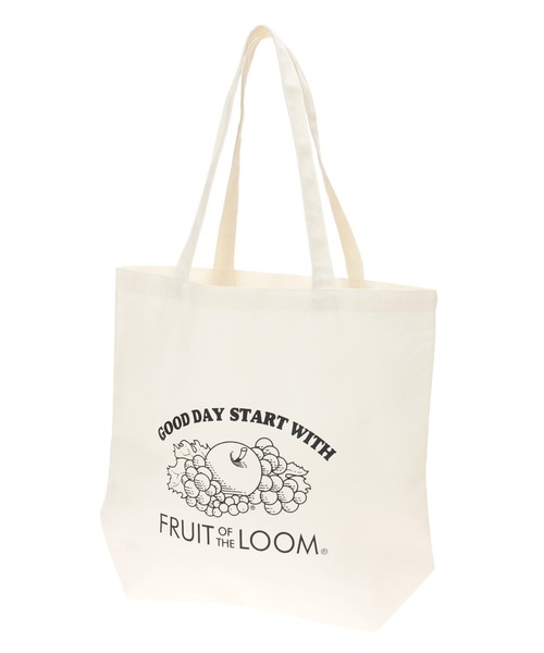 fifth（フィフス）の「【FRUIT OF THE LOOM】モノトーンロゴトートバッグ（トートバッグ・レディース・ホワイト/ブラック・FREE）」の8枚目の写真