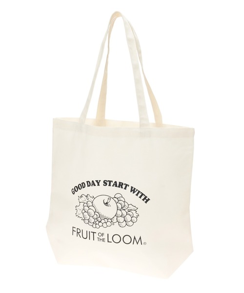 fifth（フィフス）の「【FRUIT OF THE LOOM】モノトーンロゴトートバッグ（トートバッグ・レディース・ホワイト/ブラック・FREE）」の4枚目の写真