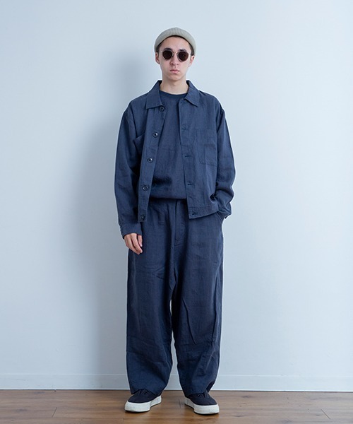 Universal Style Wear(ユニバーサルスタイルウェア)の「Universal Style Wear クリスピージャケット(ブルゾン・メンズ・ライトベージュ/ネイビー/ブラック・MEDIUM/LARGE/X-LARGE)」の8枚目の写真