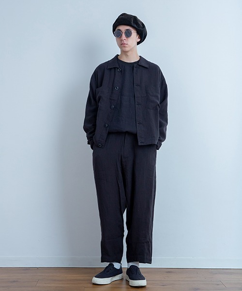 Universal Style Wear(ユニバーサルスタイルウェア)の「Universal Style Wear クリスピージャケット(ブルゾン・メンズ・ライトベージュ/ネイビー/ブラック・MEDIUM/LARGE/X-LARGE)」の6枚目の写真