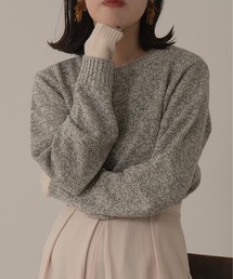lawgy ニット　トップス lawgy ニット セーター accent cuffs dolman sleeve knit