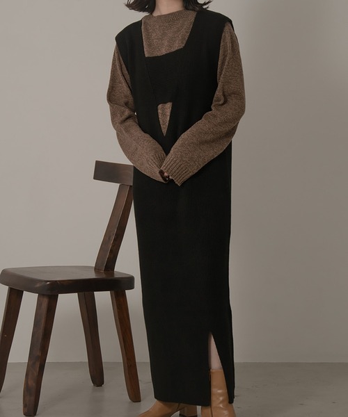 lawgy(ラウジー)の「blend color short length knit(ニット/セーター・レディース・ブラウン/グレー・FREE)」の17枚目の写真