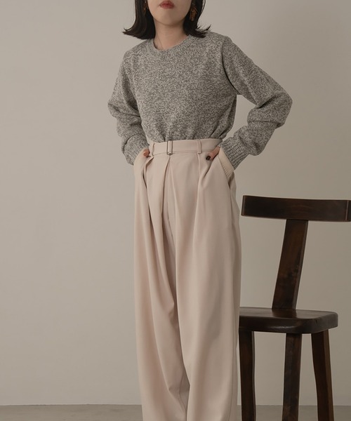 lawgy(ラウジー)の「blend color short length knit(ニット/セーター・レディース・ブラウン/グレー・FREE)」の9枚目の写真