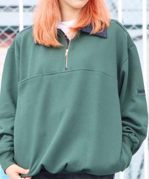 ROOPTOKYO（ループトウキョウ）の「GAME SPORTS WEAR/ゲームスポーツウェア DEFENDER ハーフジップスウェット（スウェット・メンズ・ネイビー/グリーン/ブラック/グレー・L/XL/M）」の21枚目の写真