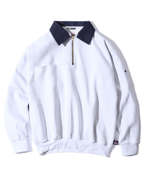 ROOPTOKYO（ループトウキョウ）の「GAME SPORTS WEAR/ゲームスポーツウェア DEFENDER ハーフジップスウェット（スウェット・メンズ・ネイビー/グリーン/ブラック/グレー・L/XL/M）」の17枚目の写真