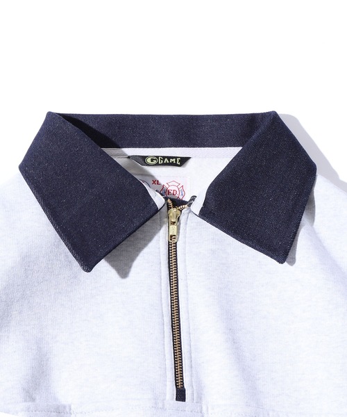 ROOPTOKYO（ループトウキョウ）の「GAME SPORTS WEAR/ゲームスポーツウェア DEFENDER ハーフジップスウェット（スウェット・メンズ・ネイビー/グリーン/ブラック/グレー・L/XL/M）」の9枚目の写真