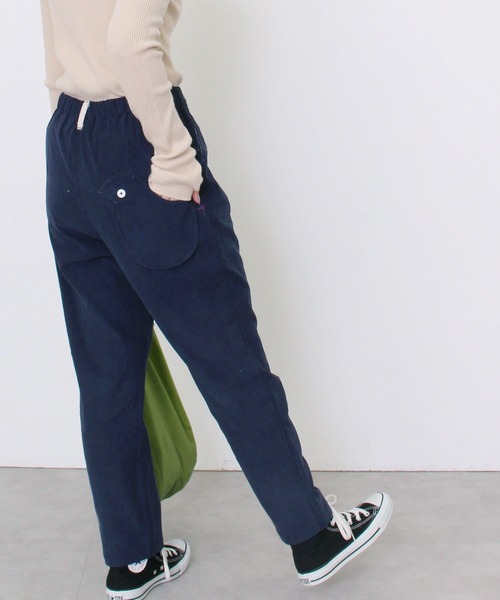 POU DOU DOU（プードゥドゥ）の「normesコーデュロイとりポケットパンツ（その他パンツ・レディース・ライトグレー/ネイビー/イエロー/アイボリー・3）」の4枚目の写真