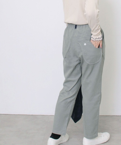POU DOU DOU（プードゥドゥ）の「normesコーデュロイとりポケットパンツ（その他パンツ・レディース・ライトグレー/ネイビー/イエロー/アイボリー・3）」の3枚目の写真