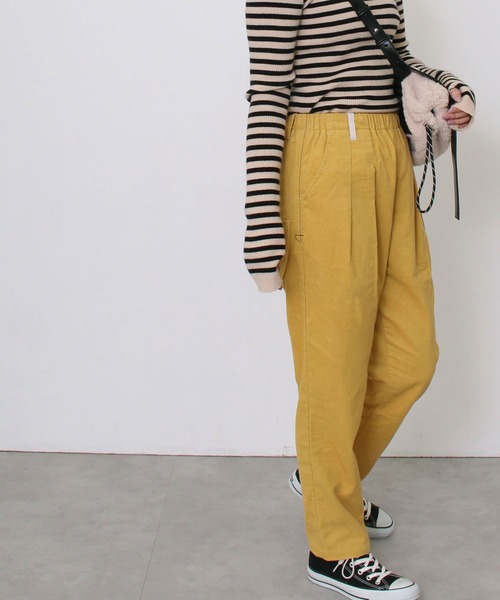 POU DOU DOU（プードゥドゥ）の「normesコーデュロイとりポケットパンツ（その他パンツ・レディース・ライトグレー/ネイビー/イエロー/アイボリー・3）」の11枚目の写真