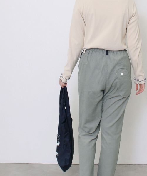 POU DOU DOU（プードゥドゥ）の「normesコーデュロイとりポケットパンツ（その他パンツ・レディース・ライトグレー/ネイビー/イエロー/アイボリー・3）」の12枚目の写真