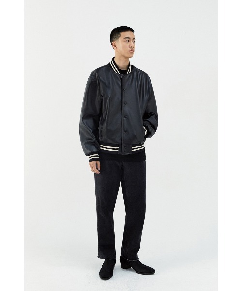 VIVASTUDIO（ビバスタジオ）の「VEGAN LEATHER STADIUM JACKET（ブルゾン・メンズ・ブラック・MEDIUM/LARGE）」の9枚目の写真