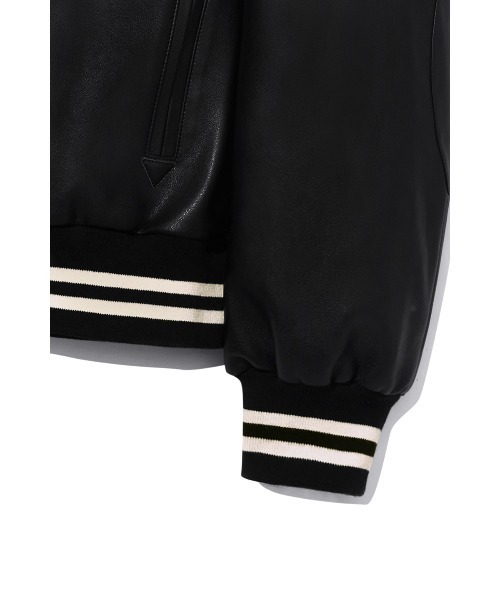 VIVASTUDIO（ビバスタジオ）の「VEGAN LEATHER STADIUM JACKET（ブルゾン・メンズ・ブラック・MEDIUM/LARGE）」の3枚目の写真