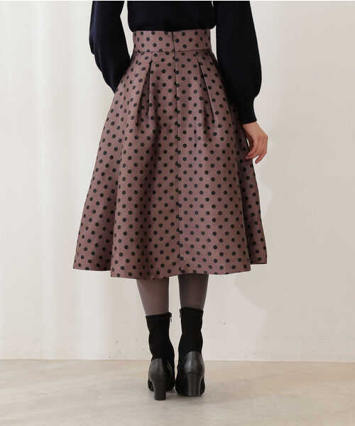 PROPORTION BODY DRESSING（プロポーションボディドレッシング）の「ポルカドットタックフレアＳＫ / 1211220107（スカート・レディース・ブラック/ブラウン系その他・X-SMALL/SMALL/MEDIUM）」の15枚目の写真