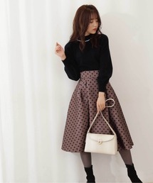 PROPORTION BODY DRESSING | ポルカドットタックフレアSK / 1211220107(スカート)