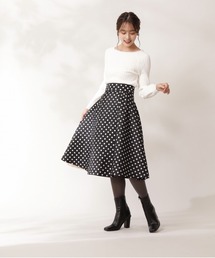 PROPORTION BODY DRESSING | ポルカドットタックフレアＳＫ / 1211220107(スカート)