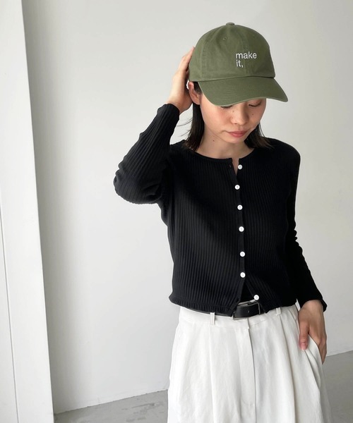 CANAL JEAN（キャナルジーン）の「CANAL JEAN×smileyranna ロゴCAP vol.2（キャップ・レディース・ベージュ/ブラウン/カーキ・ONE SIZE）」の8枚目の写真