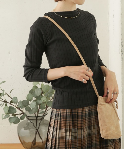 URBAN RESEARCH DOORS（アーバンリサーチドアーズ）の「針抜き長袖カットソー（Tシャツ/カットソー・レディース・ブラック/ライトグレー/オフホワイト/ストライプ・ONE）」の3枚目の写真