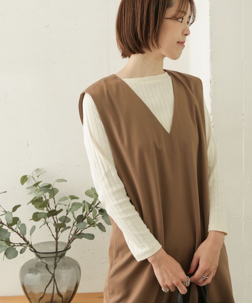URBAN RESEARCH DOORS（アーバンリサーチドアーズ）の「針抜き長袖カットソー（Tシャツ/カットソー・レディース・ブラック/ライトグレー/オフホワイト/ストライプ・ONE）」の13枚目の写真