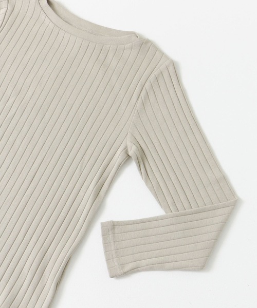 URBAN RESEARCH DOORS（アーバンリサーチドアーズ）の「針抜き長袖カットソー（Tシャツ/カットソー・レディース・ブラック/ライトグレー/オフホワイト/ストライプ・ONE）」の16枚目の写真