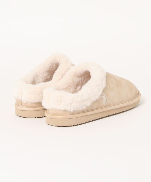 POLO RALPH LAUREN（ポロ ラルフ ローレン）の「【POLO RALOH RAUREN】ポロラルフローレン　ボアクロッグ　CHARLOTTE SCUFF（シャルロッテ スカーフ）RF103279/RF103280/RF103281（スリッポン・レディース・ゴールド/ネイビー/キャメル・7/8/6）」の4枚目の写真