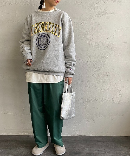 Champion（チャンピオン）の「【WEB限定】[Champion/チャンピオン] リバースウィーブ カレッジプリントスウェット（スウェット・レディース・グレー・M/L/XL）」の4枚目の写真