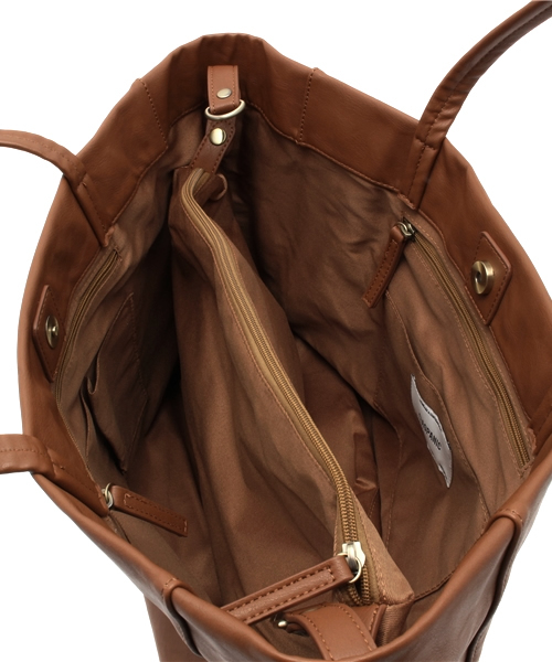 CIAOPANIC（チャオパニック）の「【Ciaopanic】2WAYPUTOTE（トートバッグ・メンズ・ブラック/キャメル/ブラウン・FREE）」の6枚目の写真