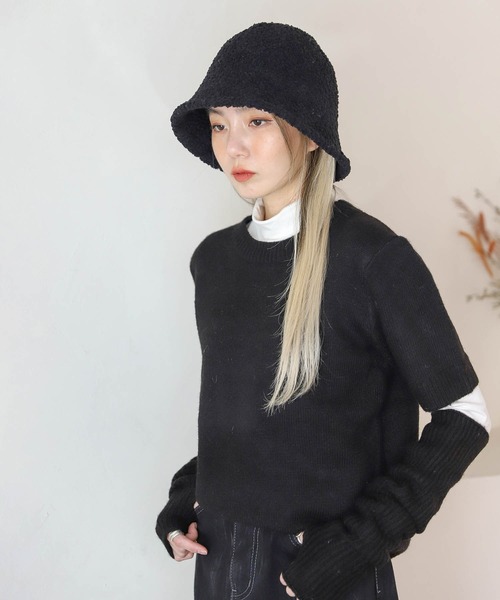 UNE MANSION(ユヌマンション)の「ウォーマー&ニットセット(ニット/セーター・レディース・ブラック/グレー/ブルー・FREE)」の15枚目の写真