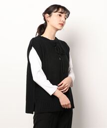 KOBE LETTUCE | ［ いーちゃんコラボ ］2WAYニットベストトップス[C5702](ベスト)